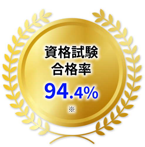 資格試験合格率94.4%